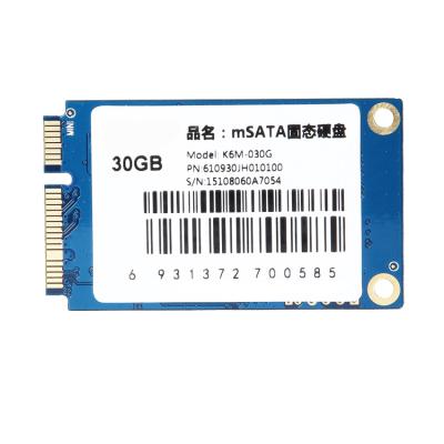 China mSATA SATA3 Solid State Notebook Industrial SSD Faspeed K6M-30G Drive ComputerSSD 30G for sale