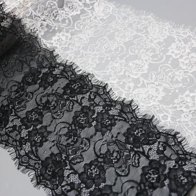 China (3 yards/lot) 25cm Water Soluble Eyelash Lace Fabric Decoration Love Wedding Dress Accessories for sale