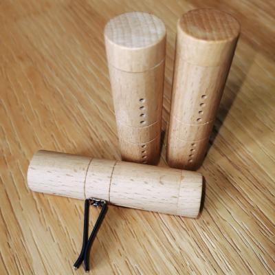 China DIY Nasal Inhaler Wooden Car Empty Aromatherapy Sticks For Refilling Essential Oils, Perfume, We Can Do Engraved Logo for sale