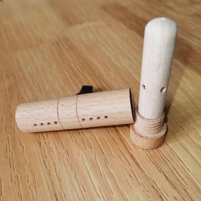 China DIY Inhaler Wooden Nasal Car Air Mouth Empty Aromatherapy Sticks For Refilling Essential Oils, Perfume, We Can Do Engraved Logo for sale