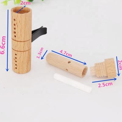 China DIY Nasal Inhaler Wooden Car Air Mouth Empty Aromatherapy Sticks for Refilling Essential Oils, Perfume, Engraving Logo for sale