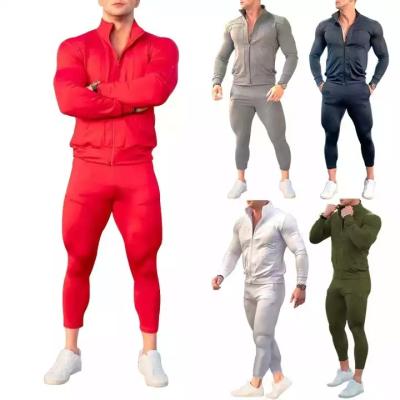 China Wholesale Breathable Zipper Up Mens Sweat Suits Sportswear Training&jogging Wear Sweat Suit Sportswear Tracksuits For Men Joggers Suit Set for sale