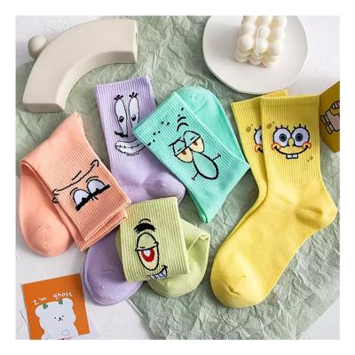 China New Fashion Hot Style QUICK DRY Funny Anime Cartoon Hip-Hop Skateboard Stocking Popular Soft Cotton Couples Cartoon Socks for sale