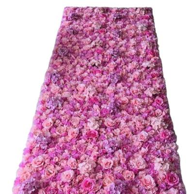 China Silk Artificial Flower for Wall Decoration Flower Panel Backdrop Flower Backdrop Wall for sale