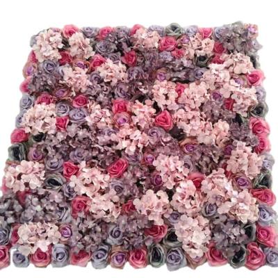 China Silk Flower Wall Backdrop Wedding Flower Wall Backdrop Flower Wall for sale