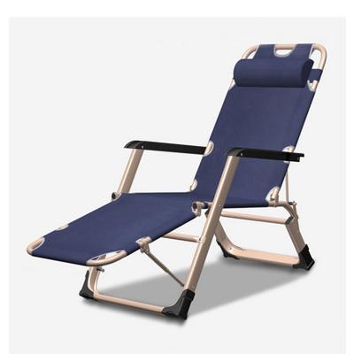 China Hot Sale Modern Weightless Chair Single Folding Camping Lazy Sleeping Lazy Lounger With Footrest for sale