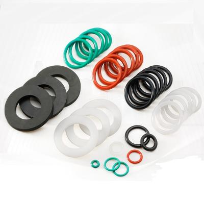 China Custom Part O Ring Silicon Gasket Rectangular Seal Solution NBR FKM EPDM Silicone Rubber Gasket Industrial Flat Ring for sale