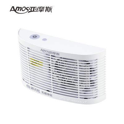 China Hotel AMOS Good Quality Smart Size Mini Air Filter Ionization PM 2.5 Air Purifier Home for sale