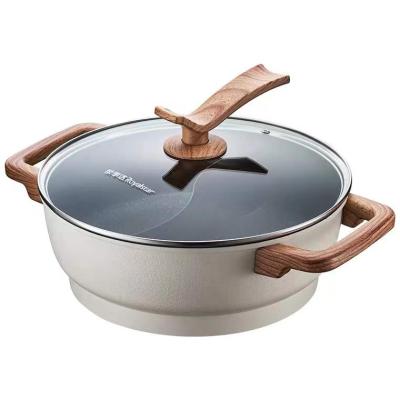 China 2022 Outdoor Hot Selling Electric Hot Pot Amazon Nonstick Multi Function Electric Cooker Stainless Steel Indoor Pot with Large Capacity for sale