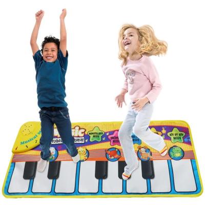 China Kids Playing Mat Gyms Piano Keyboard Baby Indoor Folding Musical Game Playmat Toys For Baby for sale