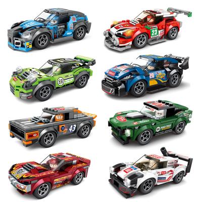 China Educational Popular High Quality Building Block Toy Racing Car Toy Bricks DIY Building Bricks For Children for sale