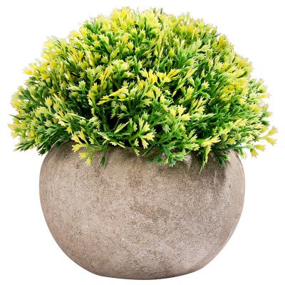 China The Contemporary Wholesale Fake Mini Plant Desktop Decorative Potted Plants Artificial Bonsai For Decoration for sale