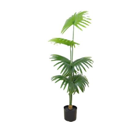 China Silk+Plastic Manufacturer Customize Home Office Park Garden Hotel Decoration Artificial Monstera Plant Palm Tree for sale