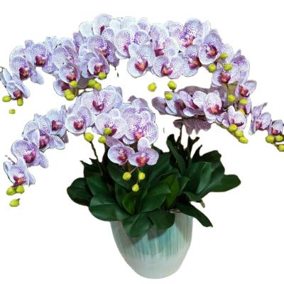 China Real Touch Artificial Flower Wholesale Butterfly Orchid Plastic White Phalaenopsis Plants For Wedding Decoration for sale