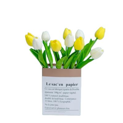 China High Quality Wedding Home Decoration Party Artificial Flower Moistuizing Simple Tulip Flower For Wedding Decoration for sale