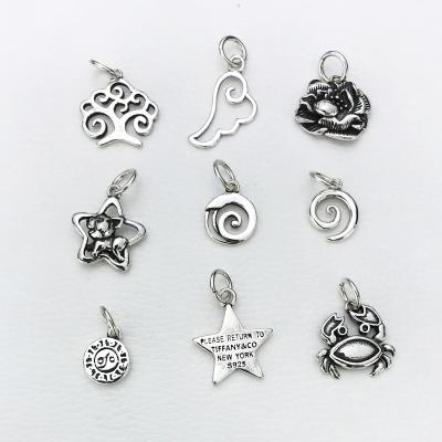 China Cute 925 Sterling Silver Handmade Tree Of Life Charm Element Symbol Pendant Jewelry for sale