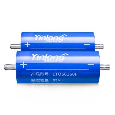 China Stable toys performance Yinlong 66160 35Ah LTO battery 2.3V titanate battery for car audio for sale