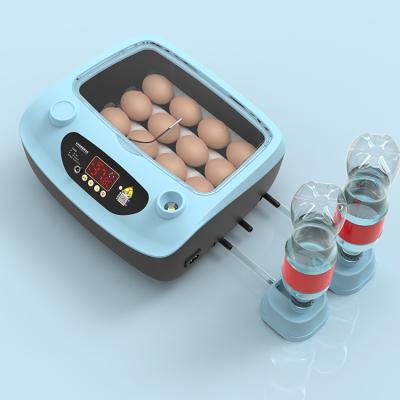 China New Automatic Water Filling Function 3 Fully Automatic Rise 12 PCS Eggs In 1 Egg Incubator Hatcher for sale