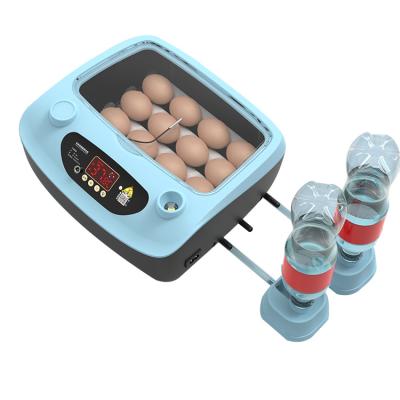 China Automatic Poultry Farming Equipment Small Function 12 PCS Water Filling Chicken Egg Incubator for sale