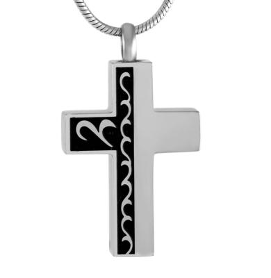 China Christian Cross Cremation Jewelry Ashes Necklace CLASSIC Memorial Keepsake Urns Religion Jewelry For Pet/Human Pendants for sale