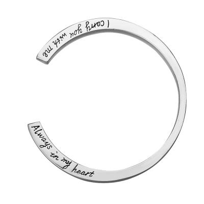 China FASHIONABLE Jewelry Adjustable Keepsake Bracelet Fashion Stainless Steel Bangle Bracelet Cremation Engravable Engravable Ash Urn for sale