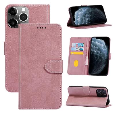 China Luxury Anti-fall Vintage Cowhide Leather PU Leather Flip Cover Card Wallet Phone Case For iPhone 13 2021 Series for sale