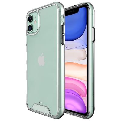 China Shockproof For iPhone 11 Transparent Case , Ultra Clear Acrylic Hybrid Hard TPU Phone Case For iPhone 11 for sale