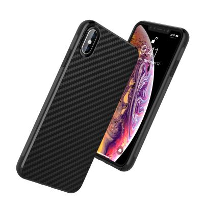 China Shockproof For iPhone Xs Max Ultra Thin Soft TPU Full Back Carbon Black Cover Case Phone Case for sale