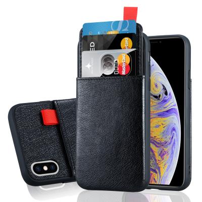 China PU Leather Wallet TPU Phone Case For iPhone X, Leather Case Mobile Back Cover For iPhone XS MT-iPX001 for sale