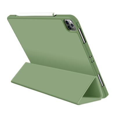 China 2020 New Arrival Trifold Protector/Sleep Stand Auto-wake TPU Flip Smart Cover Kickstand Case For iPad Pro for sale