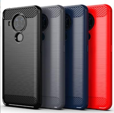 China Protect For Nokia 5.4 Case Carbon Fiber TPU Soft Cell Phone Case For Nokia 5.4 Ultra Back Cove for sale