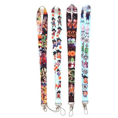 China Cartoon Favorite 50pcs Opp Bag Cartoon Polyester Lanyard Beaded Lanyards 2.5x90cm Sublimation Printing for sale