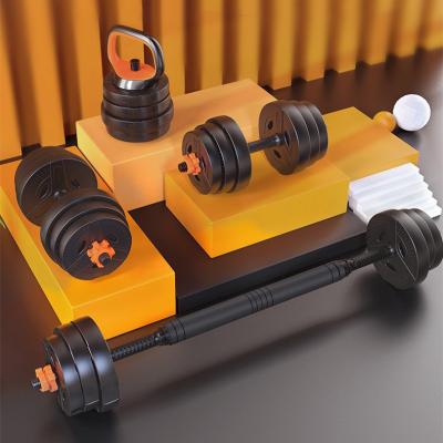 China TEZEWA Universal Adjustable 4 in 1 Multifunctional Dumbbell Barbell and Dumbbell Set for sale