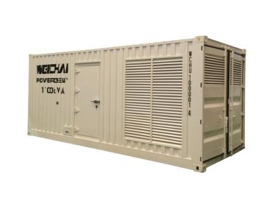 China Low Noise 900 Kw Container Diesel Generator 4 Rings For Transportation for sale