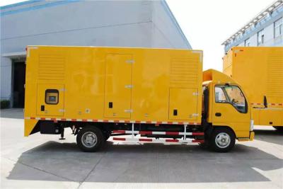 China DC24V Electrical Starting Truck Mounted Generator Sets 250kW 9100 * 2500 * 3500mm for sale