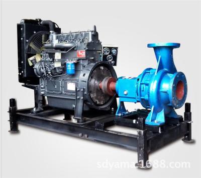 China Fuel Tank Diesel Water Pump Set Water Cooling Electric Starting / Air Starting for sale