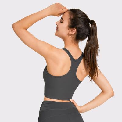 China Breathable Premium quality fitness active wear women yoga clothes running workout gym high impact seamless sports bra for sale