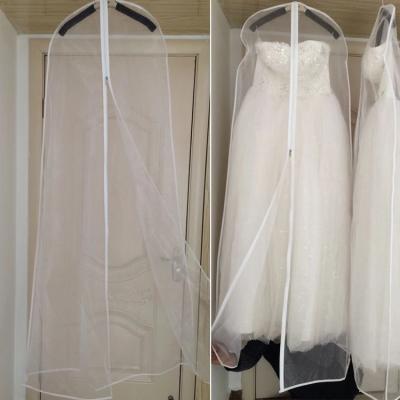 China Storage Sheer Organza Bridal Dress Covers Wedding Dress DRESS DRESS Garment Bags 160cm 180cm for sale