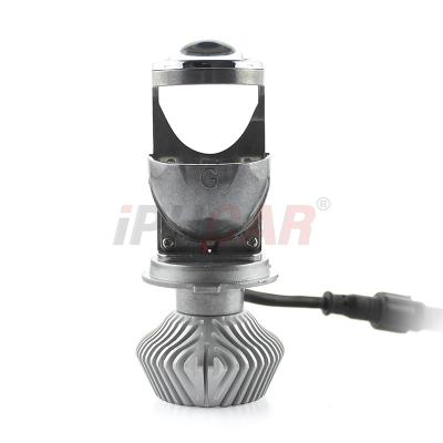 China Aluminum Alloy Super Shine Mini H4 Led Projector Lens Easy Install H4 Led Mini Projector For Motorcycle Headlight for sale