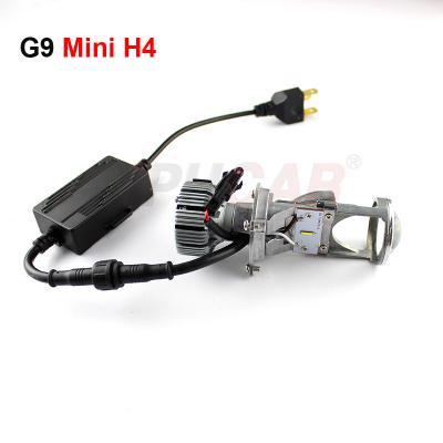 China Aviation 6063 Mini Automotive LED Headlight G9 H4 Aluminum Projector Lens With Cup LHD RHD H4 Mini Reflective Led Headlight for sale