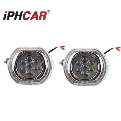 China iPHCAR Alloy Car LED Aluminum High Beam Far Pulling 3.0 Inch Single Beam Projector Lens With Led Devil With Shrouds For Headlight for sale