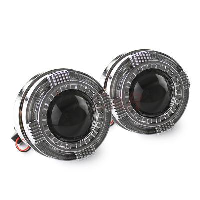 China Aluminum Alloy iPHCAR DRL LED Angel Eyes Daytime Running Light Halo Wraps Masks With Mini 2.5