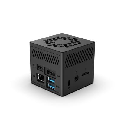 China For Home and Student Mini Cube 1 UHD Graphics Intel Celeron J4125 Gigabit Ethernet 8GB Auto Power On Mini PC for sale