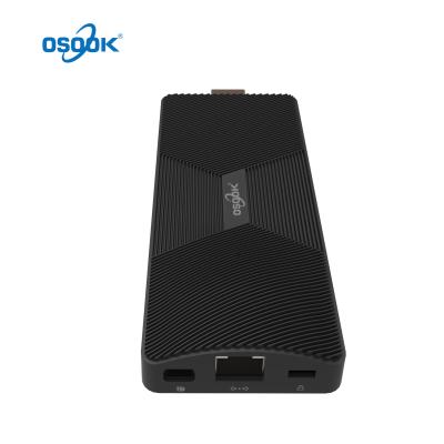 China LAN Pocket Windows 10 PC Stick for Home and Student OSOOK OEM 4GB 8GB 128G Intel Celeron J4125 Gigabit Ethernet Mini for sale