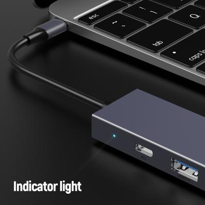 China Newest Mobile Devices .desk Computer USB Hub Mini USB C to Fast Type C USB 3.0 PD 100W TF&SD Port Slot Type C Docking Station for sale