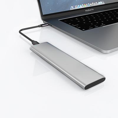 China M.2 SSD Enclosure USB C M.2 SSD Enclosure M2 SATA NGFF To USB Type C Adapter B-Key 6Gbps Aluminum External Hard Drive Case For 2230 2242 2260 2280 for sale