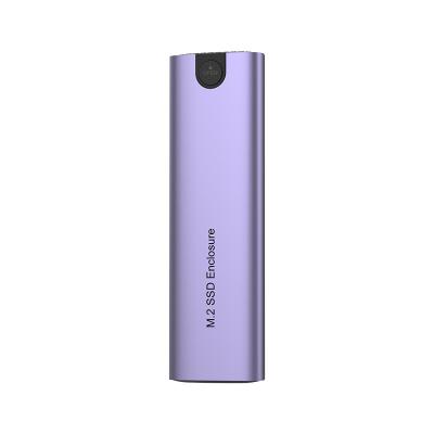 China Aluminum Alloy Mobile M.2 Drive Solid State Enclosure with USB3.2 Gen2 High Speed ​​C-C Port 10Gbps for 2TB M.2 NVME 2230 SSD 2242 2260 2280 for sale