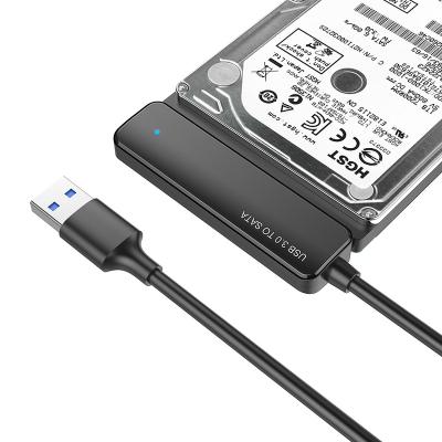 China USB 3.0 SATA III HDD Hard Drive Adapter Cable for SSD and 2.5 inch HDD Support UASP with 1153e Chip, Black for sale