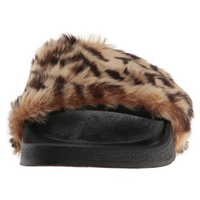 China Light Fluffy Hot Sale American Genuine Fox Fur Custom Slips Shoes for sale