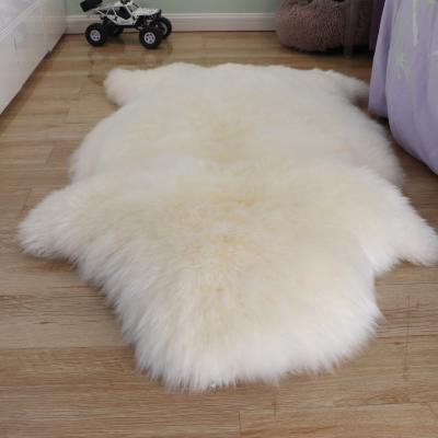 China High Quality Sheep Fur Skin Wholesale 100% Real Sheep Natural Washable Genuine Fur Cover for sale